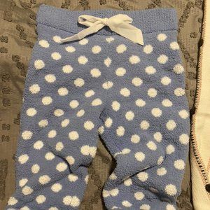 Cozy High Waisted Polka Dot Pajama Joggers